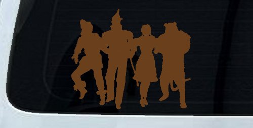 Wizard Of Oz Cartoons Car or Truck Window Decal Sticker (Copper)