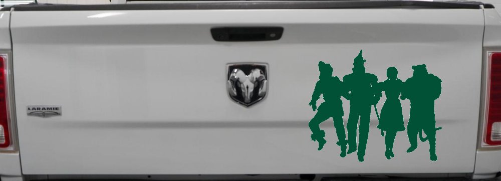 Wizard Of Oz Cartoons Car or Truck Window Decal Sticker (Dark Green)