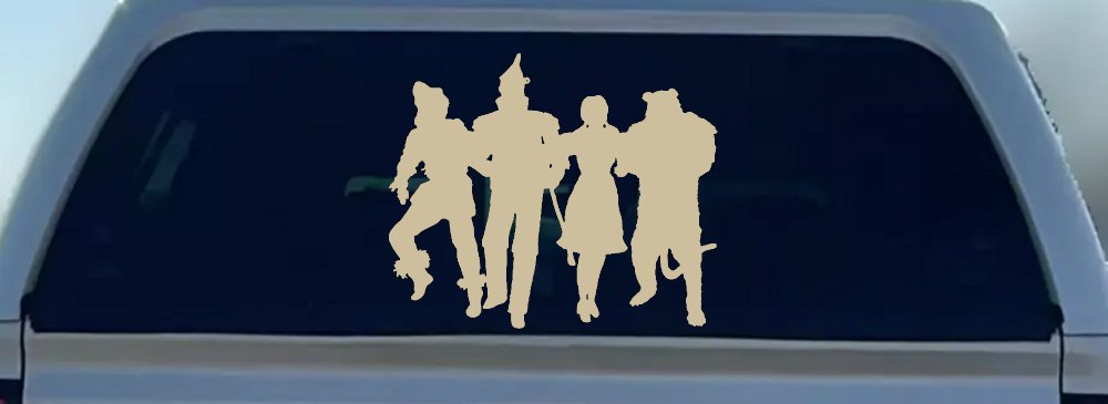 Wizard Of Oz Cartoons Car or Truck Window Decal Sticker