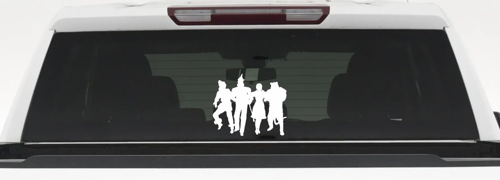 Wizard Of Oz Cartoons Car or Truck Window Decal Sticker