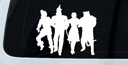 Wizard Of Oz Cartoons Car or Truck Window Decal Sticker (White)