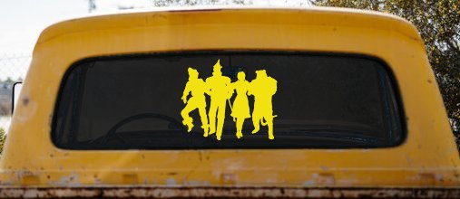 Wizard Of Oz Cartoons Car or Truck Window Decal Sticker