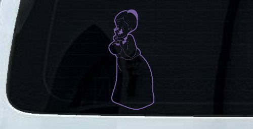 Tweety Birds Granny Cartoons Car or Truck Window Decal Sticker (Purple)