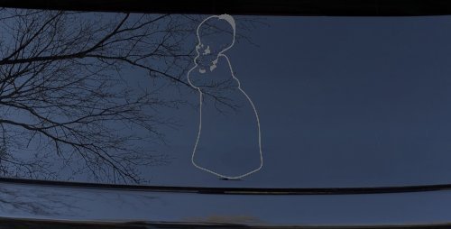 Tweety Birds Granny Cartoons Car or Truck Window Decal Sticker (Silver)