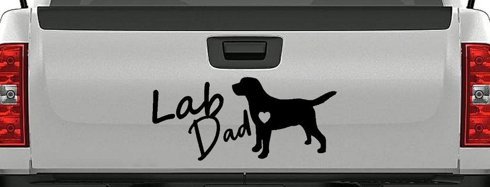 Lab Dad Labrador Retriever Dog Car or Truck Window Decal Sticker
