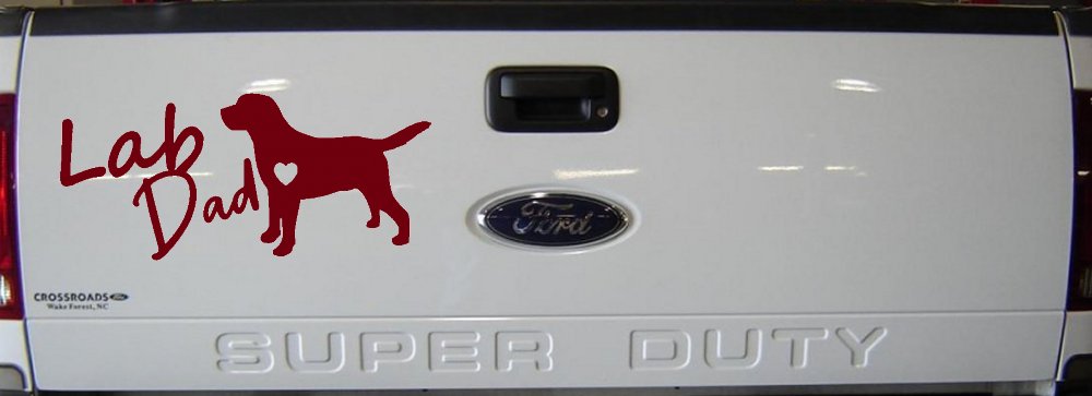 Lab Dad Labrador Retriever Dog Car or Truck Window Decal Sticker