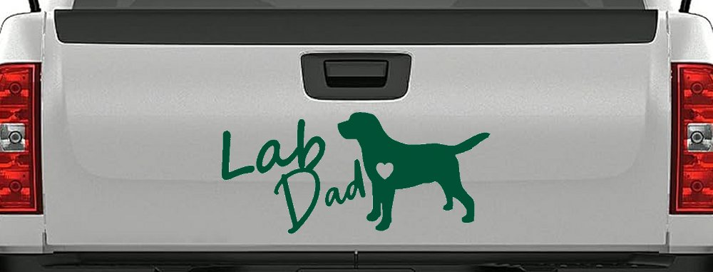Lab Dad Labrador Retriever Dog Car or Truck Window Decal Sticker