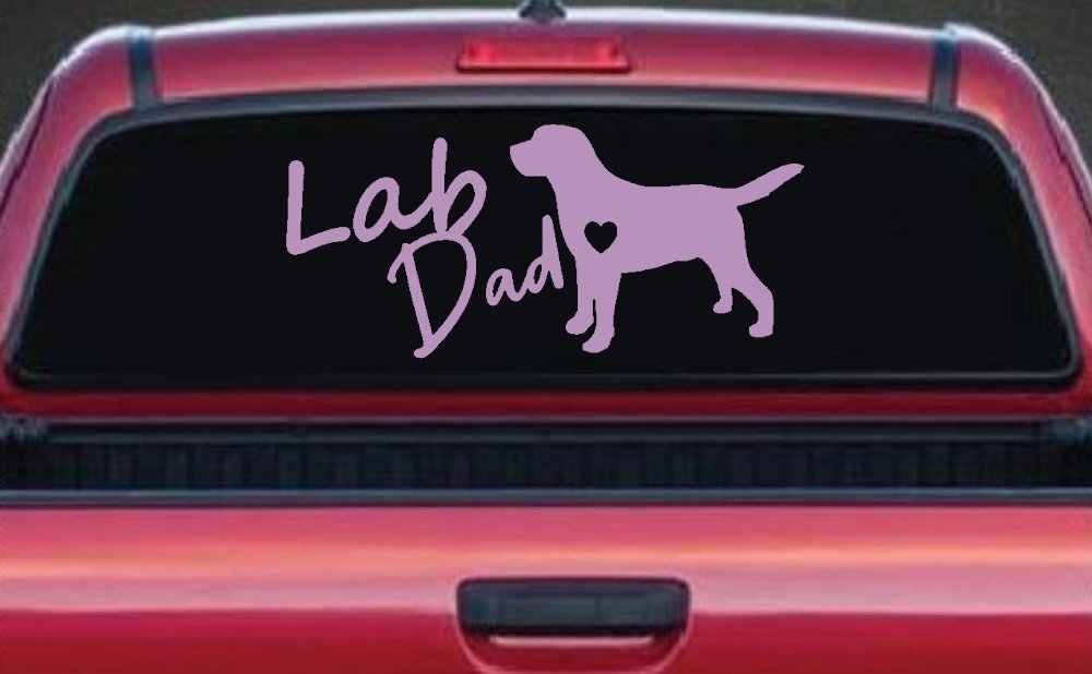 Lab Dad Labrador Retriever Dog Car or Truck Window Decal Sticker