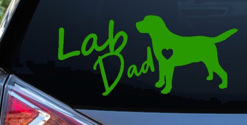 Lab Dad Labrador Retriever Dog Car or Truck Window Decal Sticker