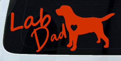 Lab Dad Labrador Retriever Dog Car or Truck Window Decal Sticker