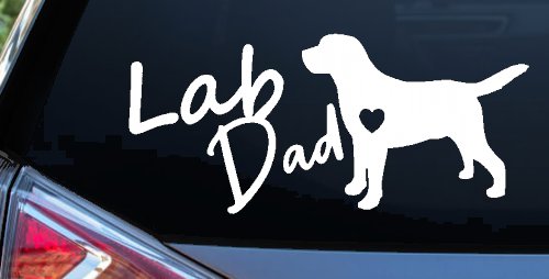 Lab Dad Labrador Retriever Dog Car or Truck Window Decal Sticker