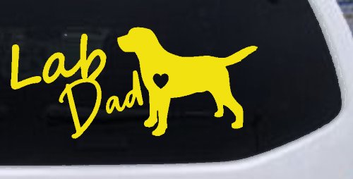 Lab Dad Labrador Retriever Dog Car or Truck Window Decal Sticker
