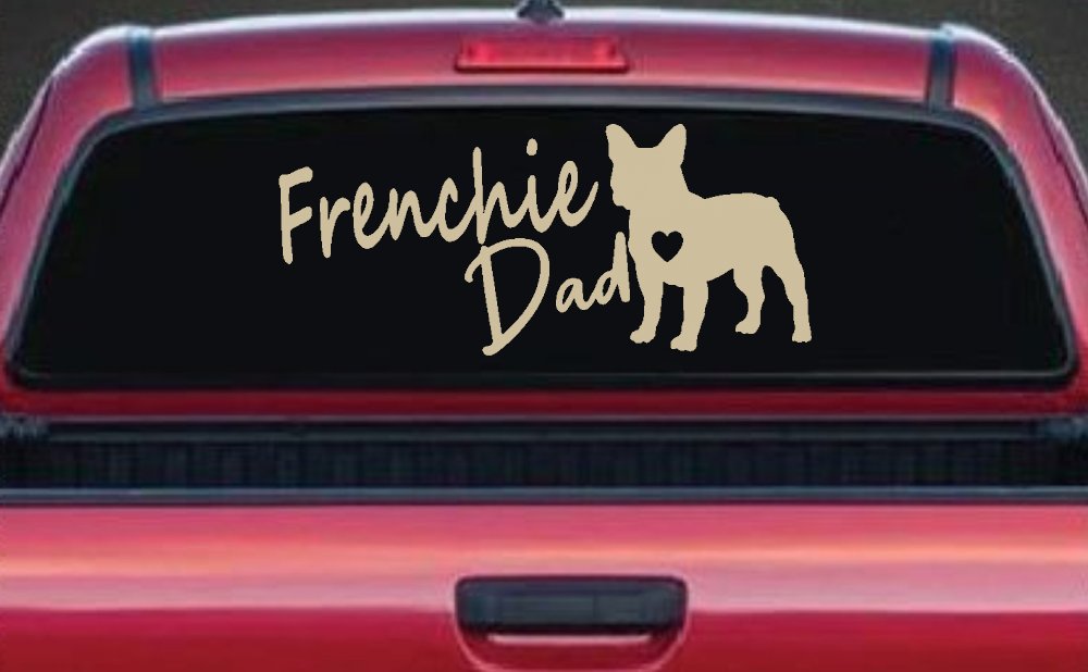 Frenchie Dad French Bulldog Car or Truck Window Decal Sticker