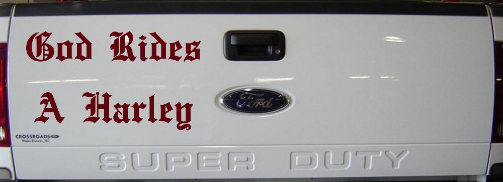 God Rides A Harley Biker Car or Truck Window Decal Sticker (Purple Red)