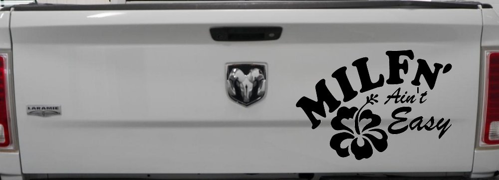 MILFn' Ain't Easy MILF Mom Funny Car or Truck Window Decal Sticker