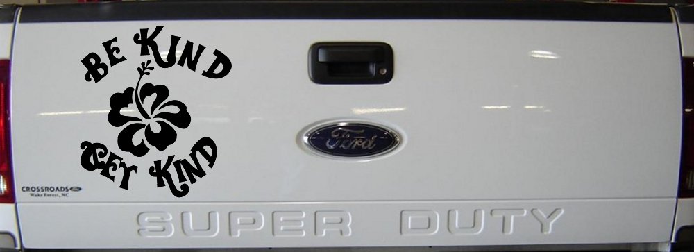 Be Kind Get Kind Flower Inspirational Car or Truck Window Vinyl Decal Sticker (Black)