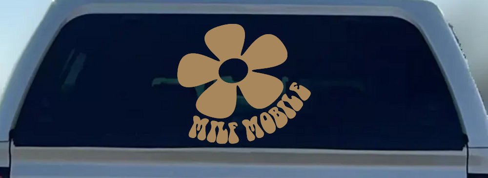 MILF Mobile Funny Car or Truck Window Decal Sticker