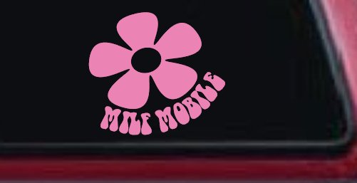 MILF Mobile Funny Car or Truck Window Decal Sticker