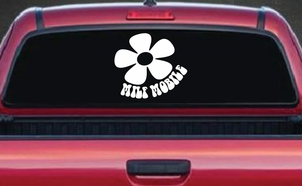 MILF Mobile Funny Car or Truck Window Decal Sticker