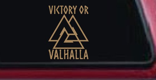 Viking Victory or Valhalla with Valknut Military Car or Truck Window Decal Sticker