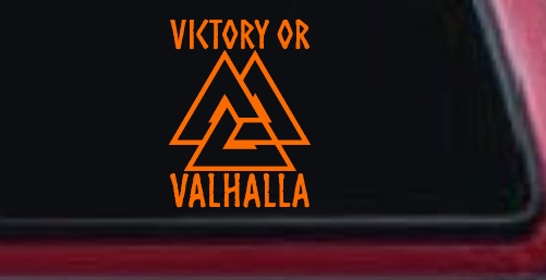 Viking Victory or Valhalla with Valknut Military Car or Truck Window Decal Sticker