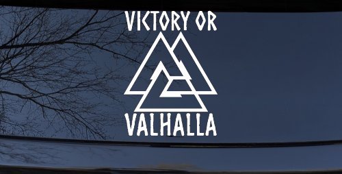 Viking Victory or Valhalla with Valknut Military Car or Truck Window Decal Sticker