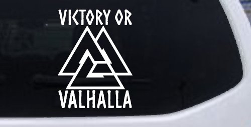 Viking Victory or Valhalla with Valknut Military Car or Truck Window Decal Sticker