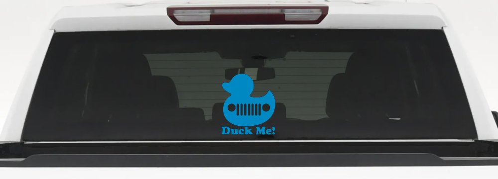 Duck Me Rubber Duck Off Road Car or Truck Window Decal Sticker
