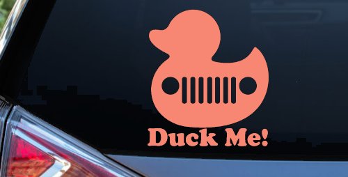 Duck Me Rubber Duck Off Road Car or Truck Window Decal Sticker