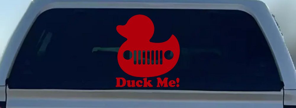 Duck Me Rubber Duck Off Road Car or Truck Window Decal Sticker