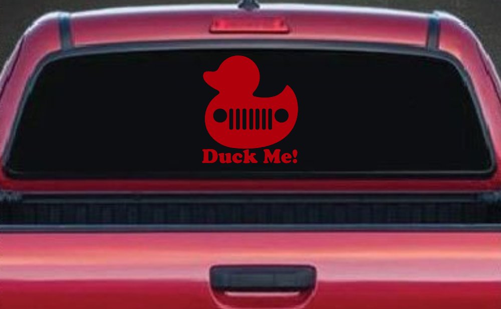 Duck Me Rubber Duck Off Road Car or Truck Window Decal Sticker