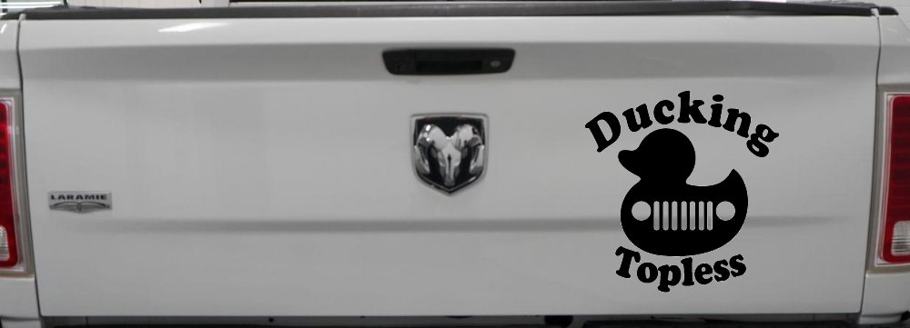 Ducking Topless Rubber Duck Off Road Car or Truck Window Decal Sticker