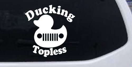 Ducking Topless Rubber Duck Off Road Car or Truck Window Decal Sticker