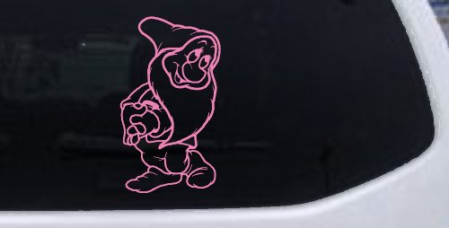 Bashful Dwarf Snow White Cartoons Car or Truck Window Decal Sticker