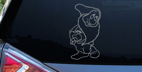 Bashful Dwarf Snow White Cartoons Car or Truck Window Decal Sticker