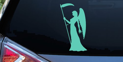 Female Woman Girl Grimm Reaper Car or Truck Window Decal Sticker