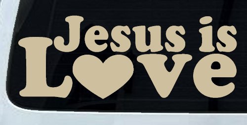 Jesus is Love Christian Car or Truck Window Decal Sticker