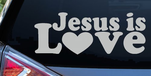 Jesus is Love Christian Car or Truck Window Decal Sticker