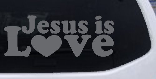 Jesus is Love Christian Car or Truck Window Decal Sticker