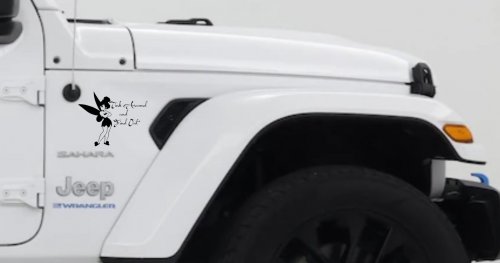 Tink Around and Find Out Tinkerbell Car or Truck Window Decal Sticker (Black)