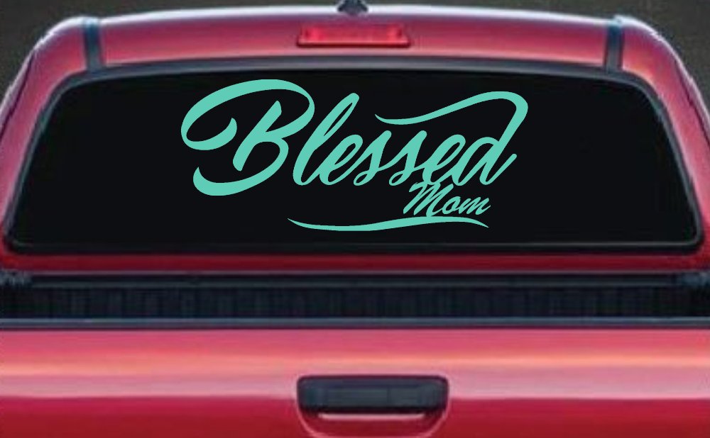 Blessed Mom Car or Truck Window Decal Sticker