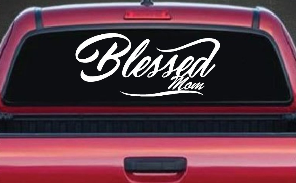 Blessed Mom Car or Truck Window Decal Sticker