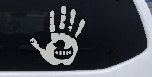 Muddy Wave Hand with Rubber Duck Off Road Car or Truck Window Decal Sticker