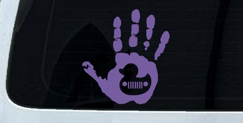 Muddy Wave Hand with Rubber Duck Off Road Car or Truck Window Decal Sticker