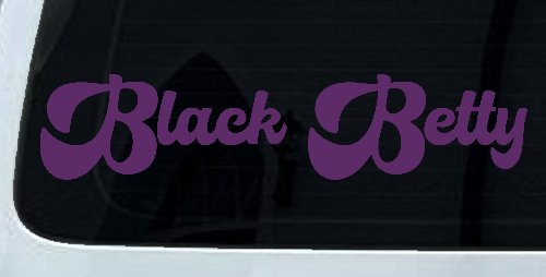 Black Betty Car or Truck Window Decal Sticker (Violet)