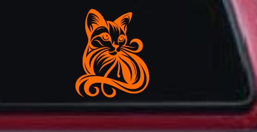 Swirl Cat Car or Truck Window Decal Sticker