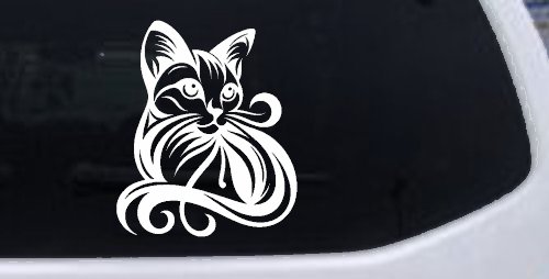 Swirl Cat Car or Truck Window Decal Sticker