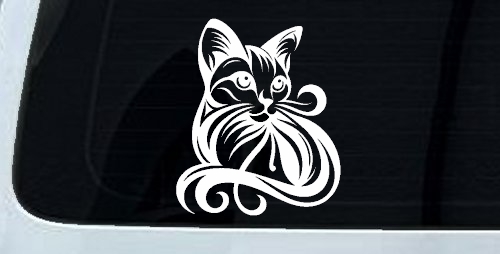 Swirl Cat Car or Truck Window Decal Sticker
