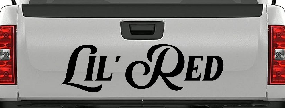 Lil Red Car or Truck Window Decal Sticker (Black)