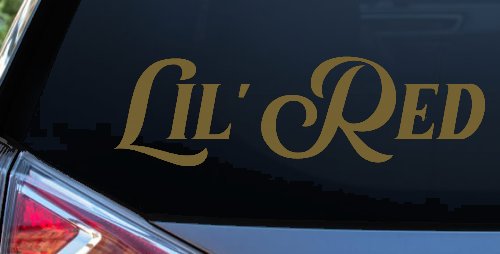 Lil Red Car or Truck Window Decal Sticker (Gold)